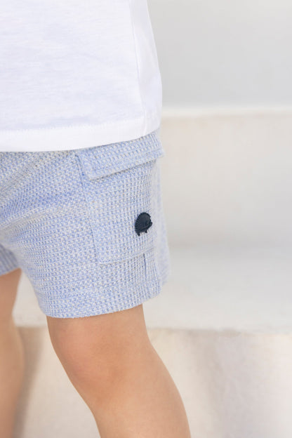 Short
Blue cloud cotton hedgehog