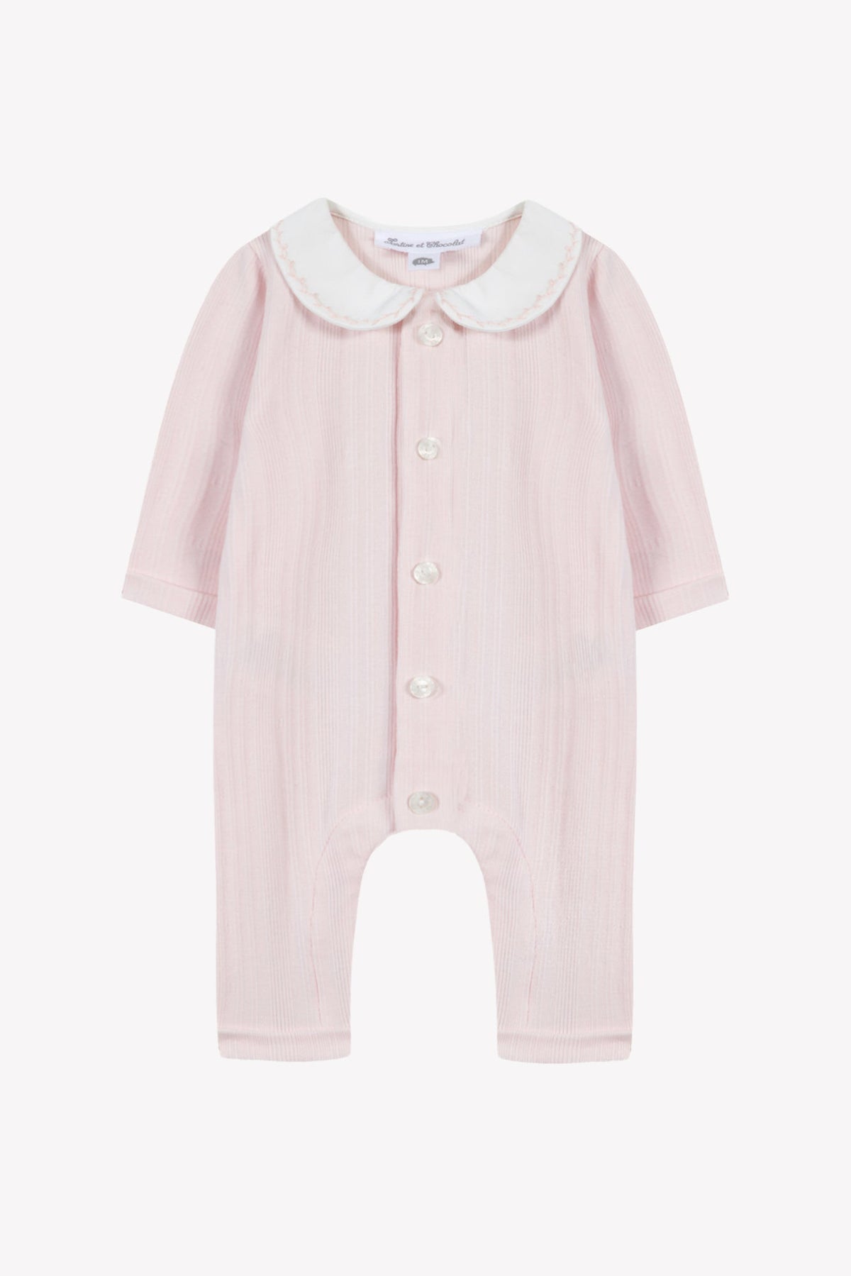 Jumpsuit long
Cotton dew Peter pan collar