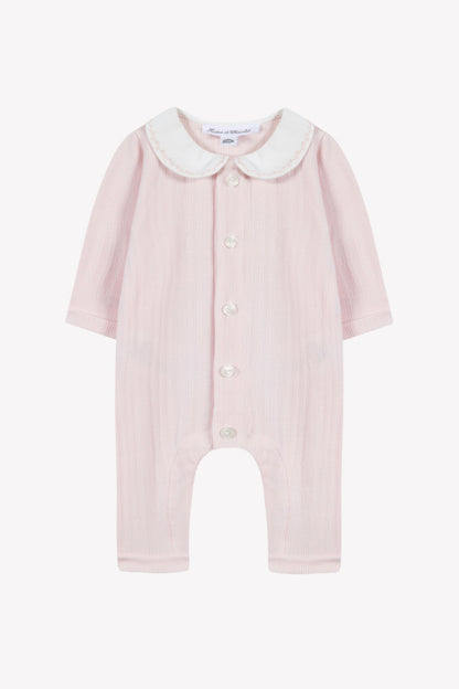 Jumpsuit long
Cotton dew Peter pan collar