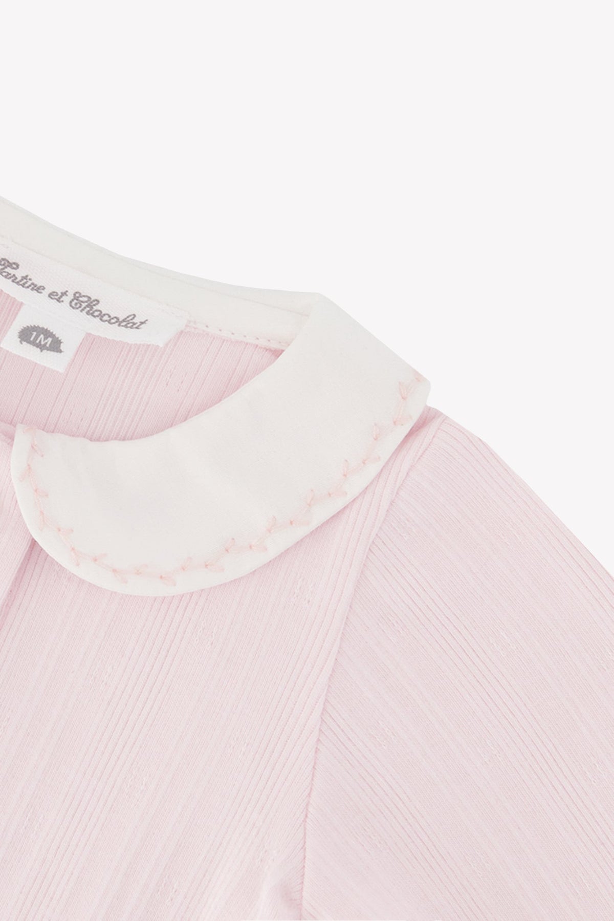 Jumpsuit long
Cotton dew Peter pan collar