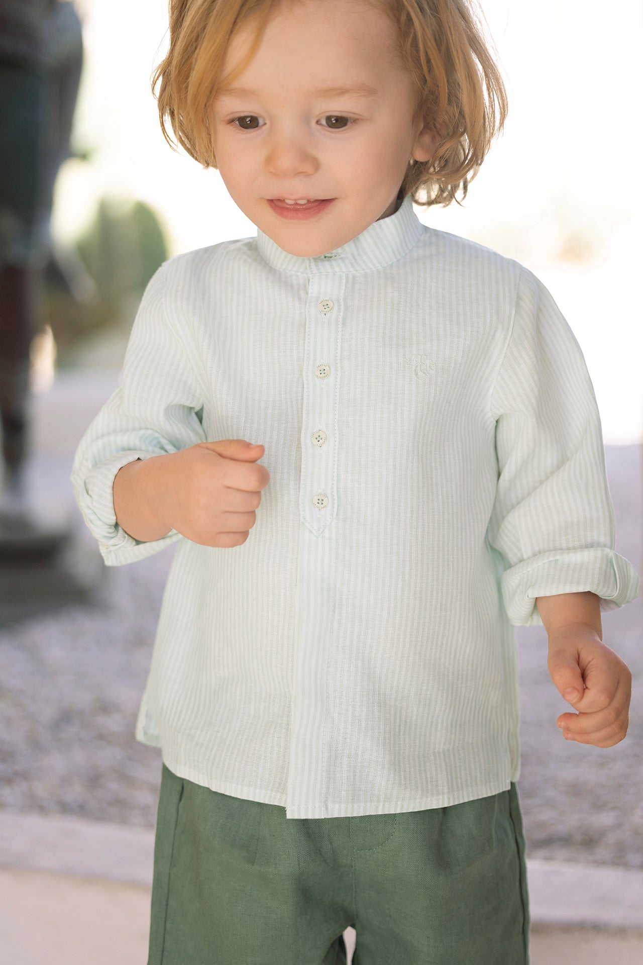 Shirt
Sage Linen Stripes
