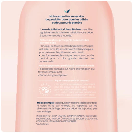 Biolane Skin Freshening Fragrance 200ml - Baby's Gentle Refreshing Scent
