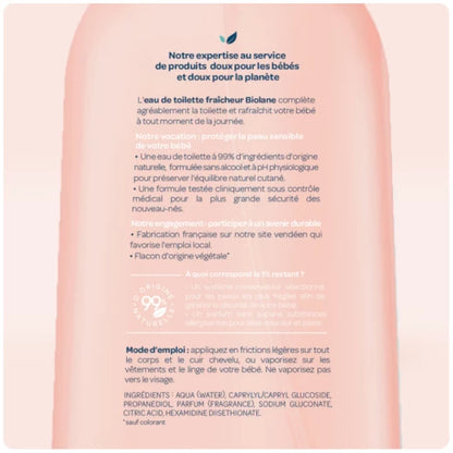 Biolane Skin Freshening Fragrance 200ml - Baby's Gentle Refreshing Scent