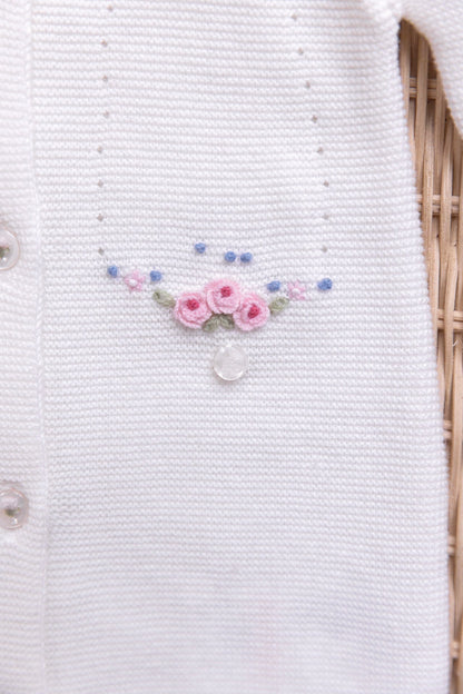 Jumpsuit long
Ecru cotton flowers