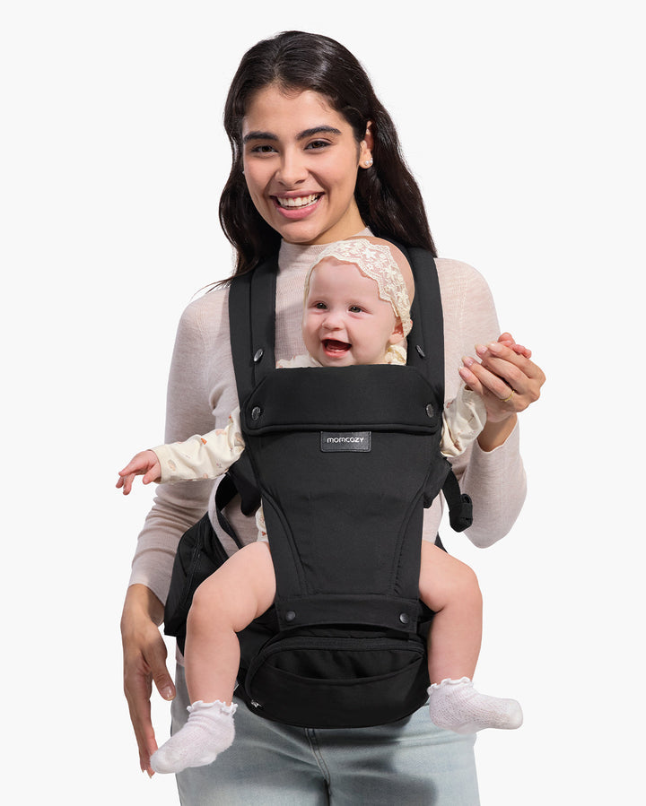2-in-1 Ergonomic Hip Seat Baby Carrier/air mesh grey (0-36M)