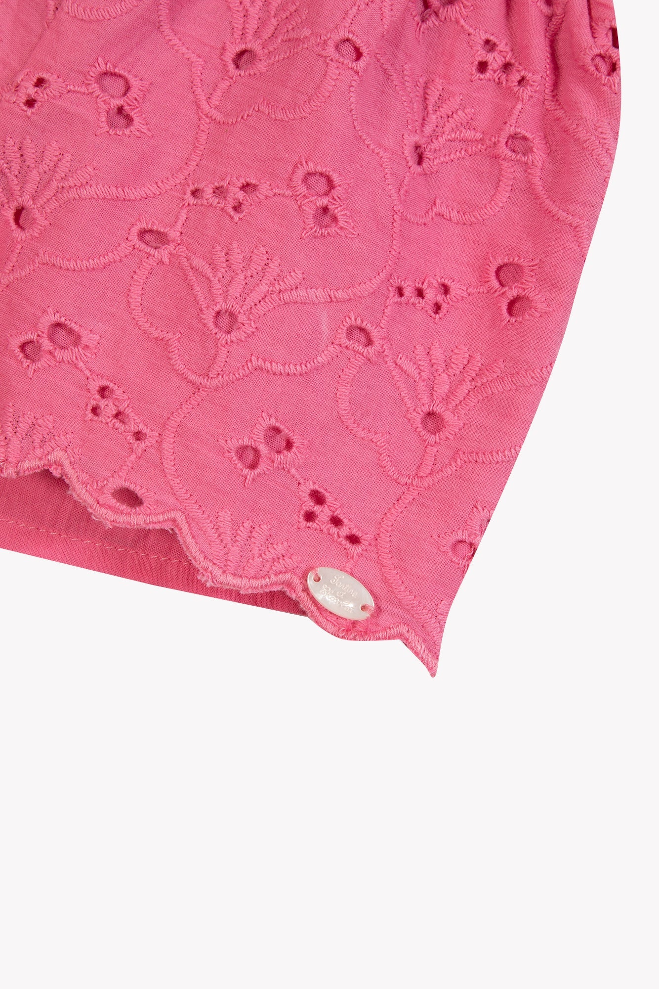 Short
Pink cotton Embrodery English