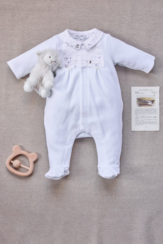 Pajamas
Sky blue Velvet Embroidered
