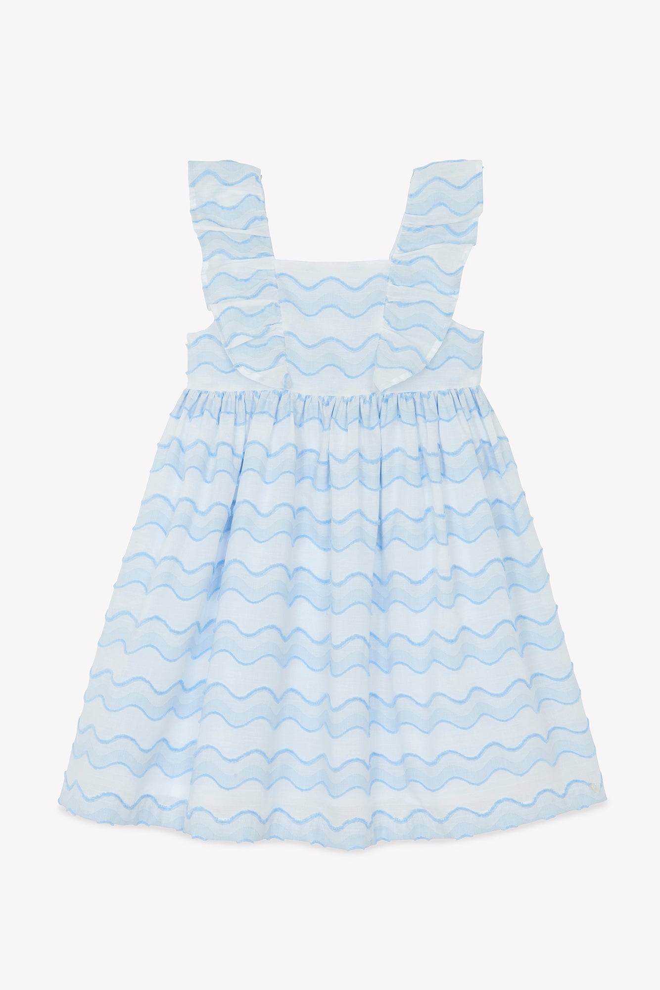 Dress
Azure cotton waves