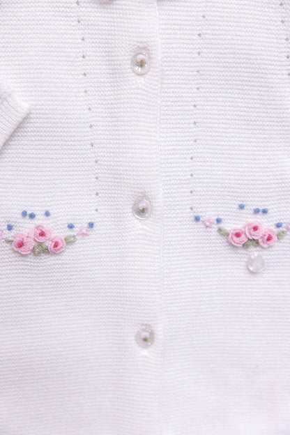 Jumpsuit long
Ecru cotton flowers
