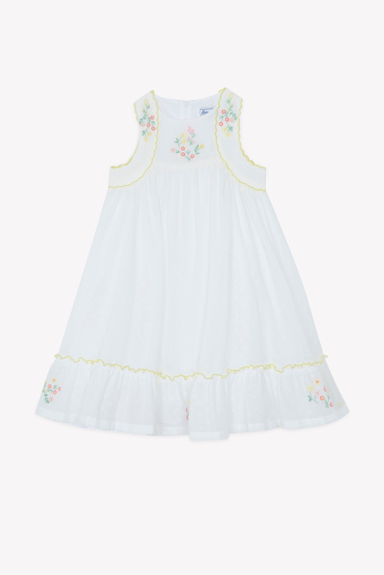 Dress
White cotton Plumetis