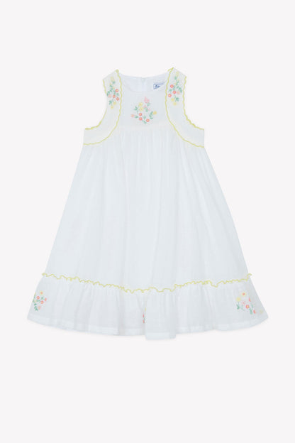 Dress
White cotton Plumetis