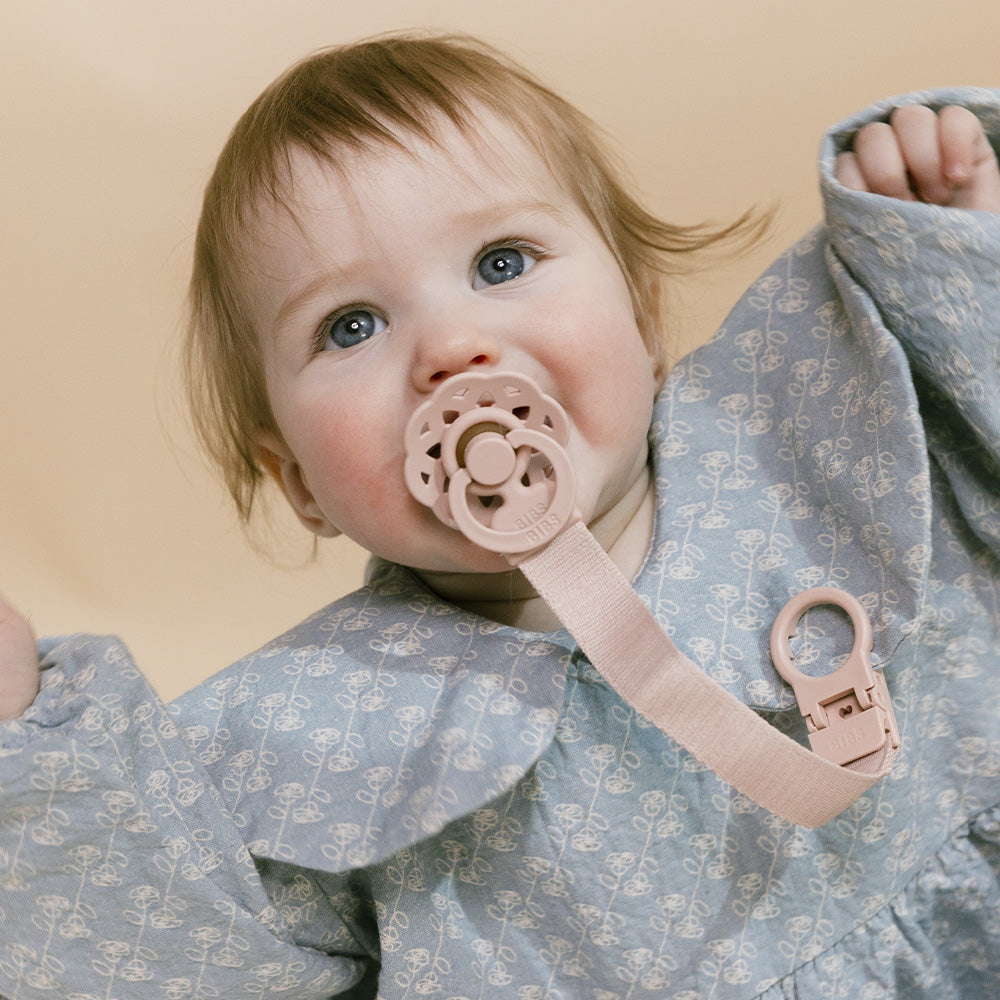 Bibs| Pacifier Clip Loop - Blush