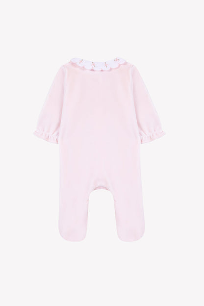 Pajamas
Pink Velvet Peter pan collar Scalloped