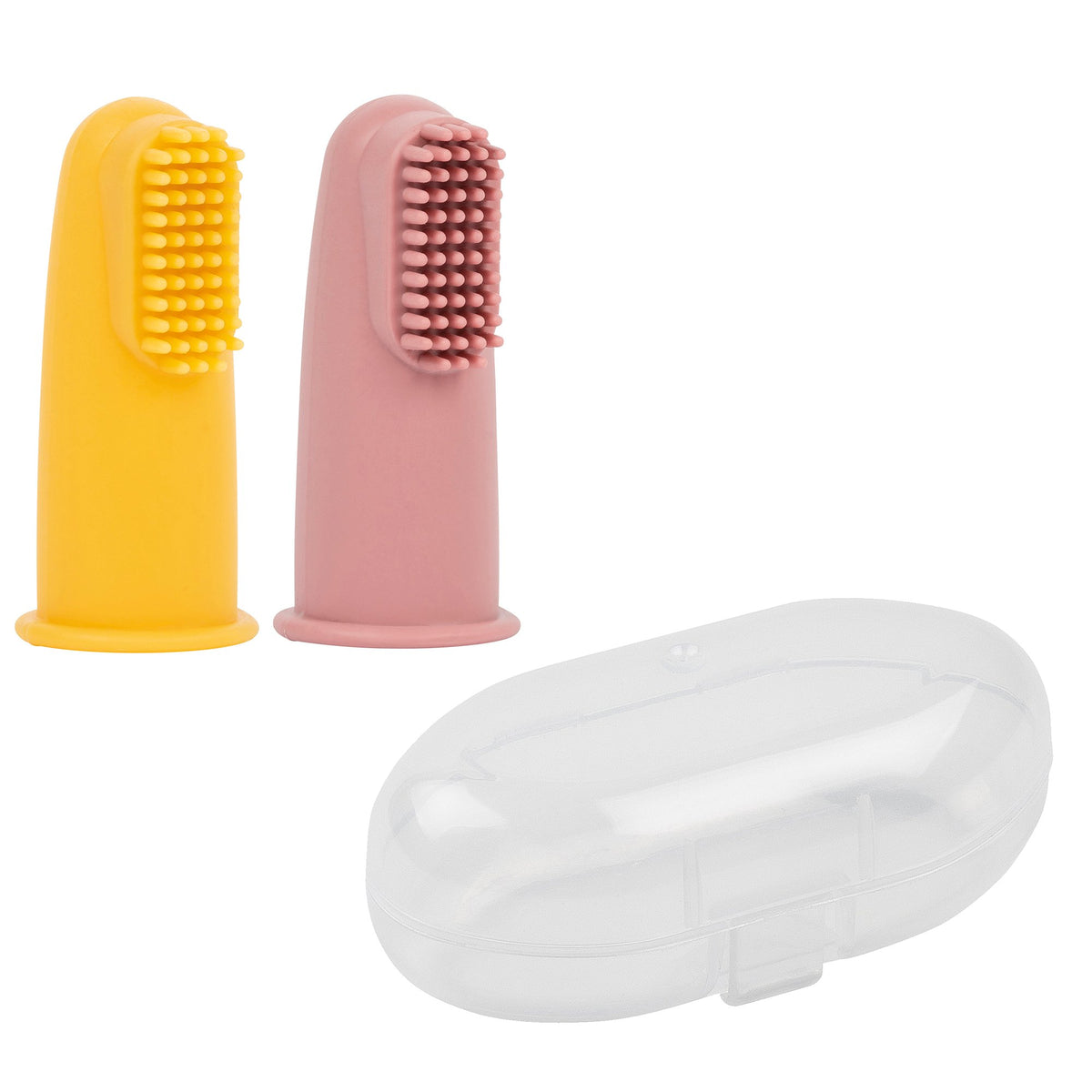 Baby toothbrush set of 2 pieces silicone