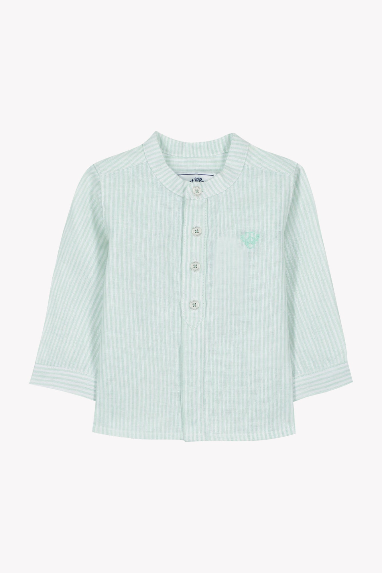 Shirt
Sage Linen Stripes