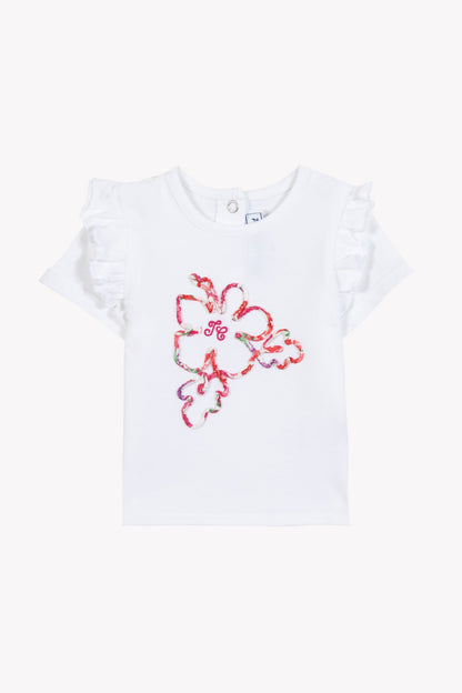 T-shirt
Cotton hibiscus Print fabric Liberty