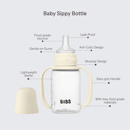 BIBS - Baby Sippy Bottle Spout | 150ml | Ivory