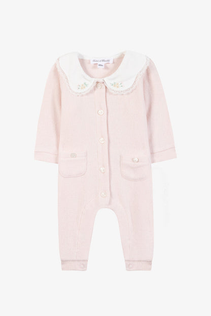 Jumpsuit long
Cotton dew Peter pan collar