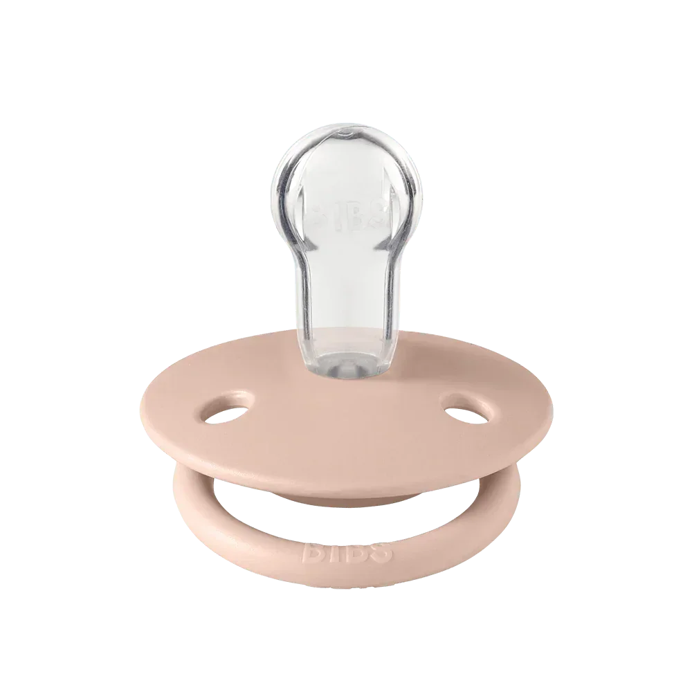 BIBS Pacifiers - De Lux Collection | BPA-Free Round Nipple | Silicone | Set of 2 | One Size | 0-36 Months
