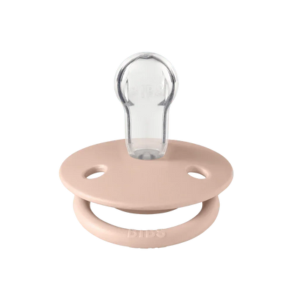 BIBS Pacifiers - De Lux Collection | BPA-Free Round Nipple | Silicone | Set of 2 | One Size | 0-36 Months