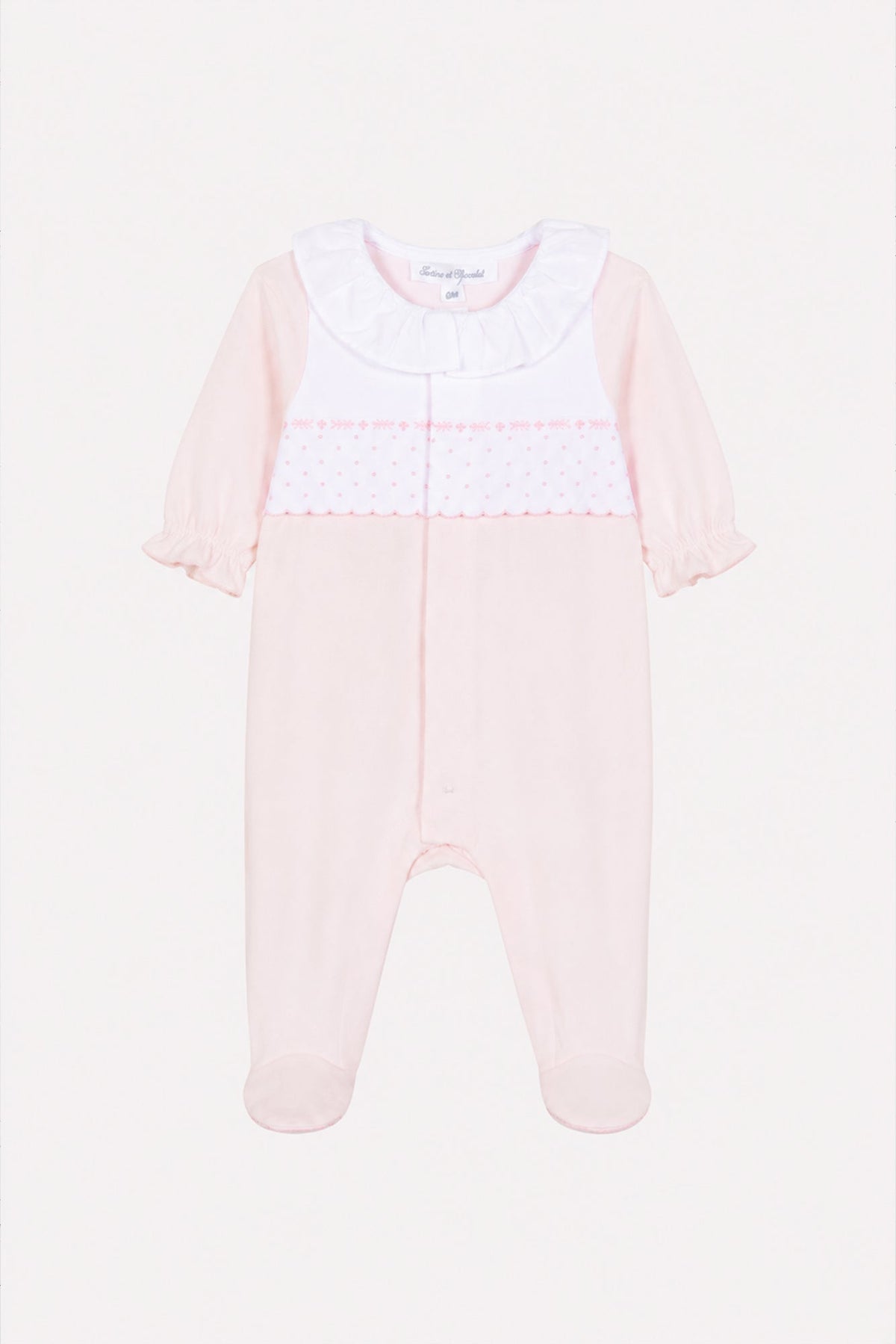 Pajamas
Pale pink cotton Peter pan collar gathered