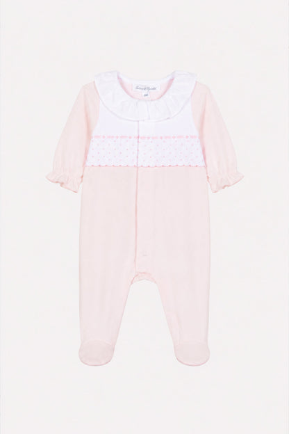 Pajamas
Pale pink cotton Peter pan collar gathered