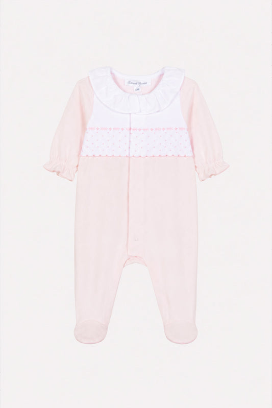 Pajamas
Pale pink cotton Peter pan collar gathered