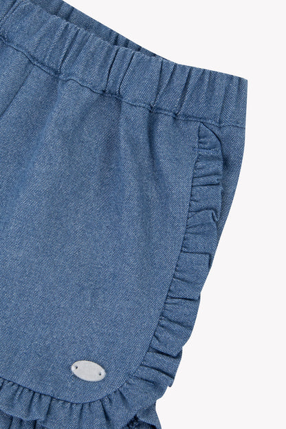 Short
Blue cotton