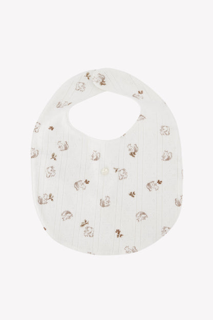 Bib
Beige light cotton Print squirrel