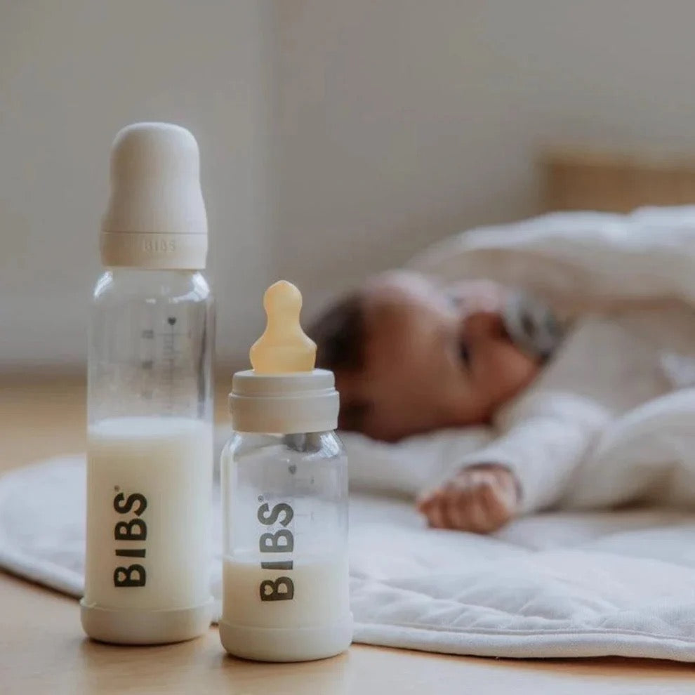Bibs| glass bottle latex 240ml | Medium flow | Ivory
