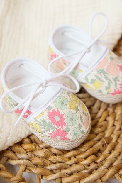 Slippers Espadrille
Citrus cotton Print fabric Liberty