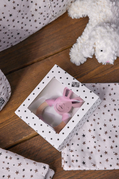 Rattle
Pink silicone