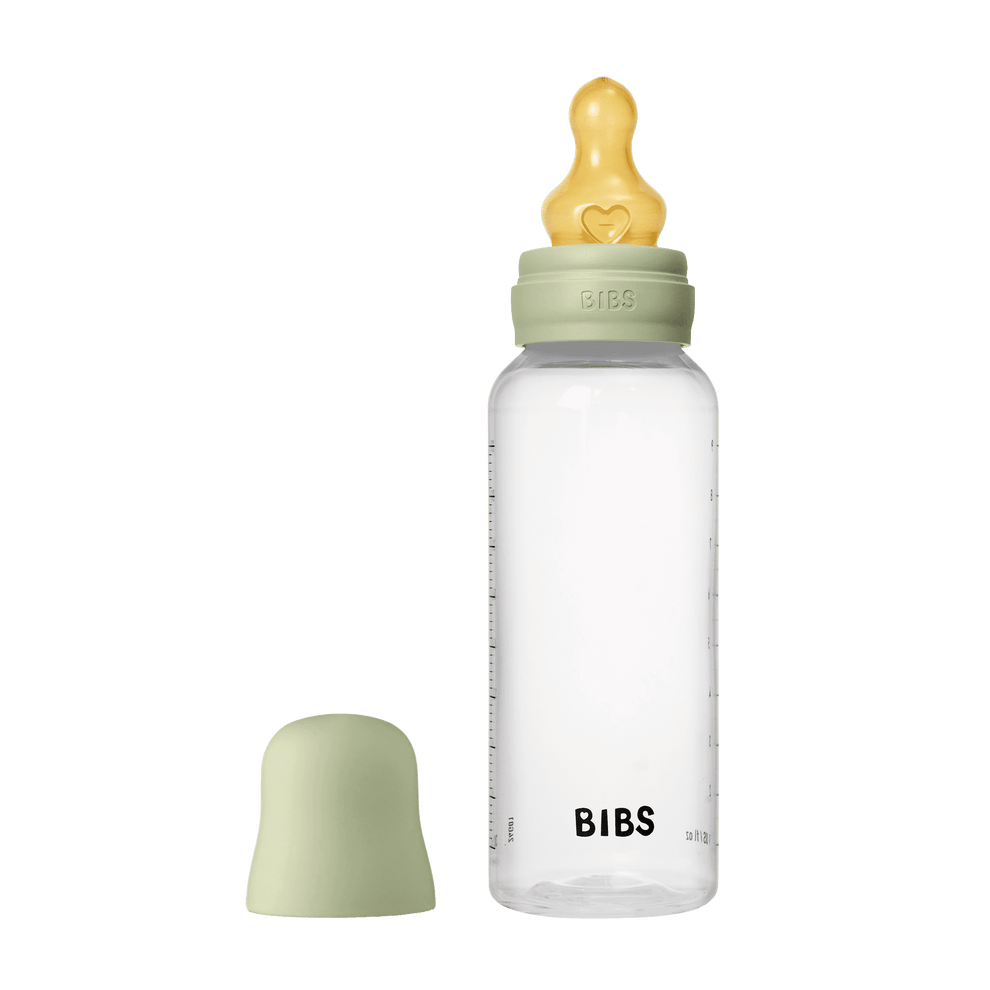 Bibs| glass bottle round latex 240ml | Medium flow | Sage
