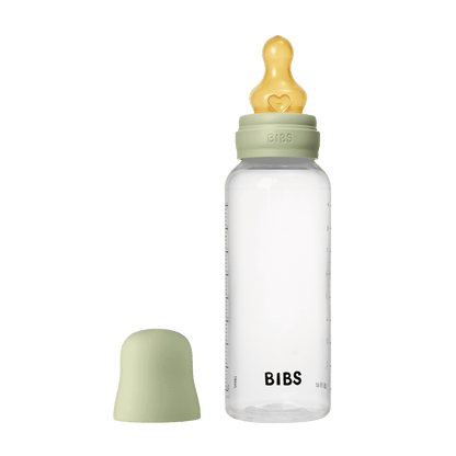 Bibs| glass bottle round latex 240ml | Medium flow | Sage