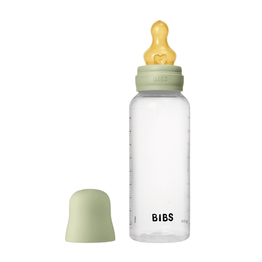 Bibs| glass bottle round latex 240ml | Medium flow | Sage