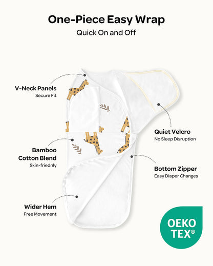Momcozy Easy Swaddle Wrap For 0-3M