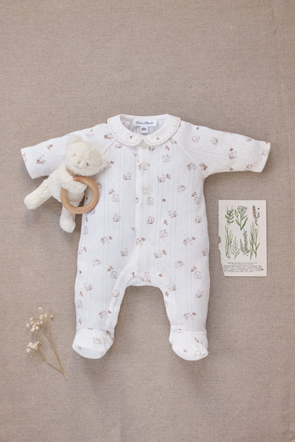 Pajamas
Ecru cotton squirrel pattern
