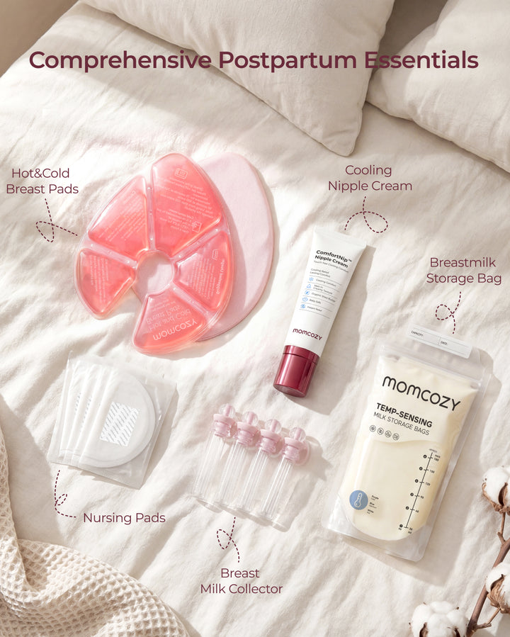 Momcozy Breastfeeding Essentials & Postpartum Kit (73 Pieces)