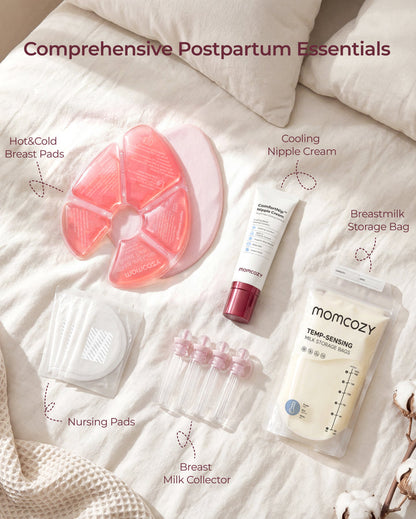 Momcozy Breastfeeding Essentials & Postpartum Kit (73 Pieces)