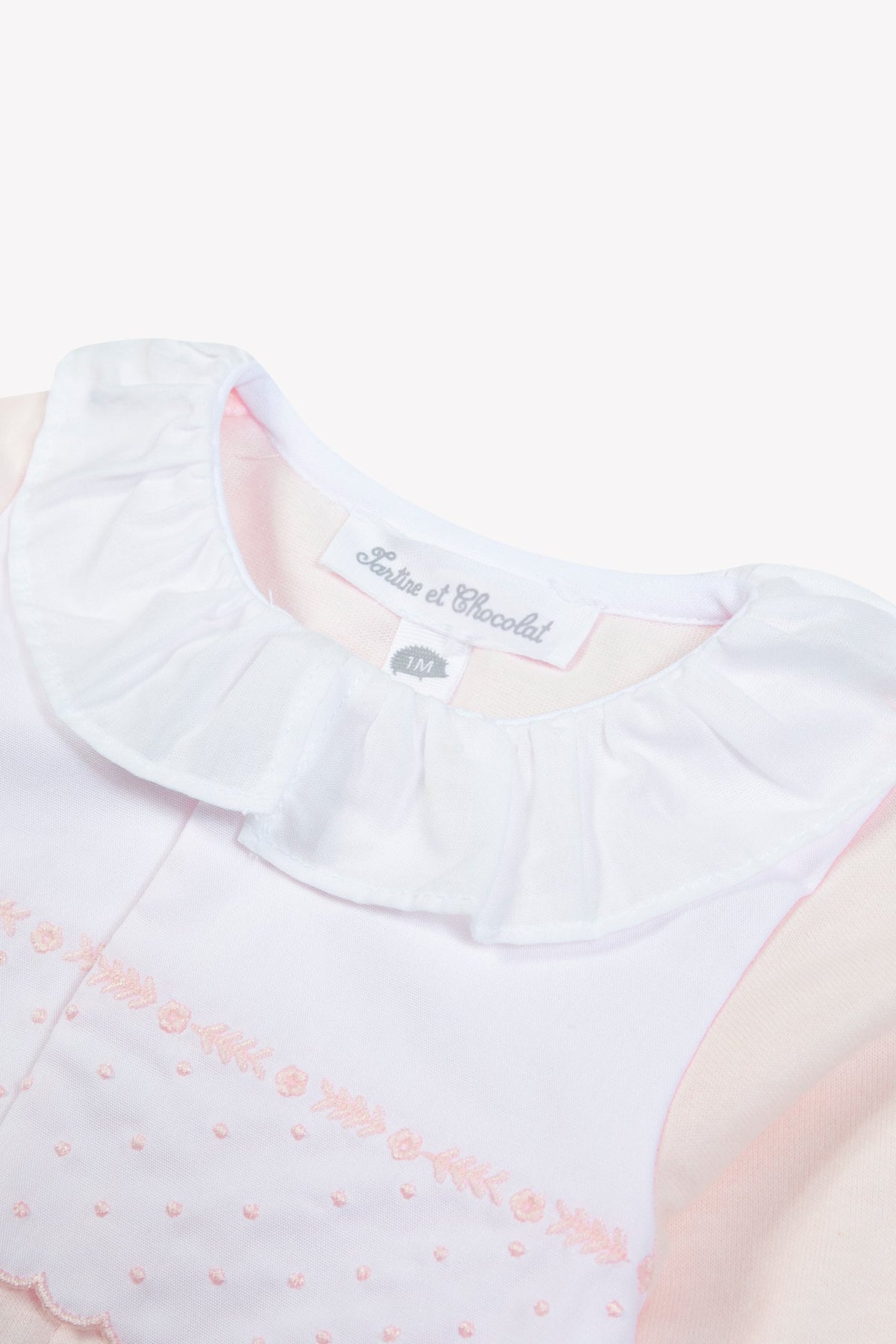 Pajamas
Pale pink cotton Peter pan collar gathered