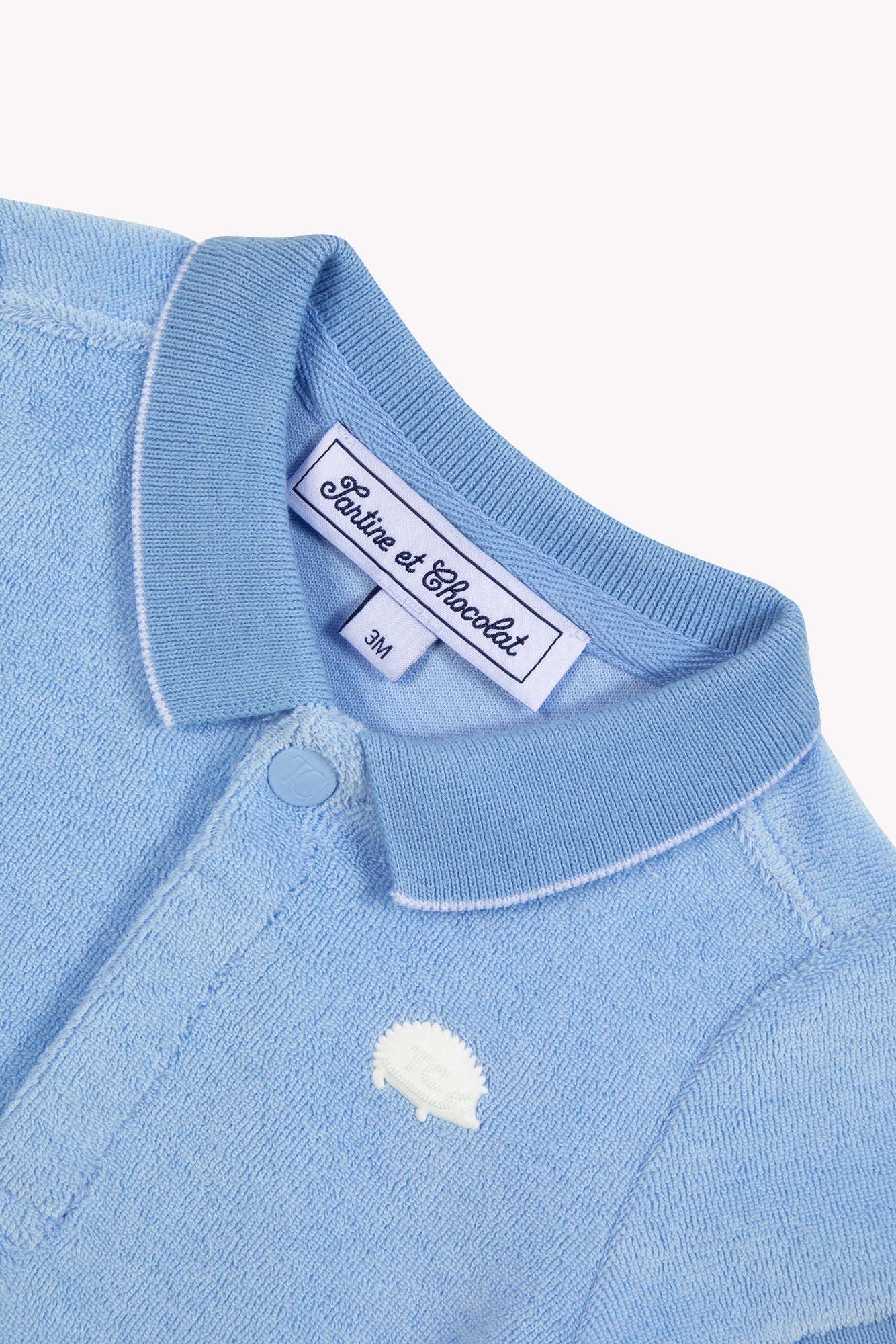 Polo shirt
Blue cloud cotton terry