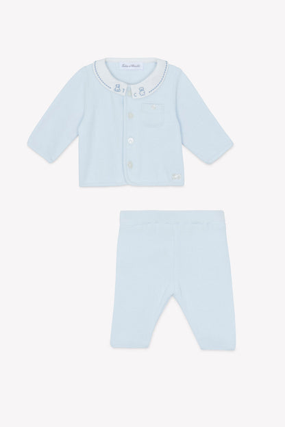 Outfit Long
Sky blue cotton Peter pan collar