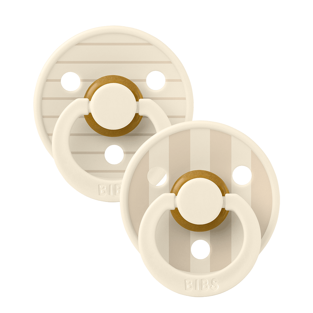 STUDIO Colour Pacifiers 2 Pack Pin - Ivory Vanilla Mix size 1 | +0 months