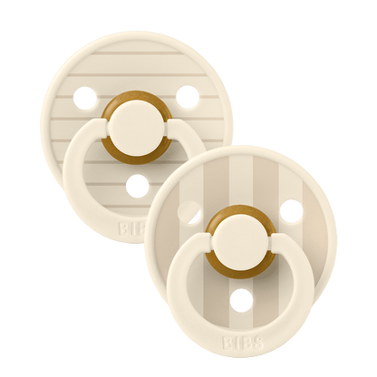 STUDIO Colour Pacifiers 2 Pack Pin - Ivory Vanilla Mix size 1 | +0 months