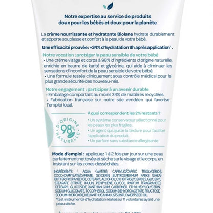 Biolane Nourishing & Moisturizing Cream 50ml - Baby Face & Body Care