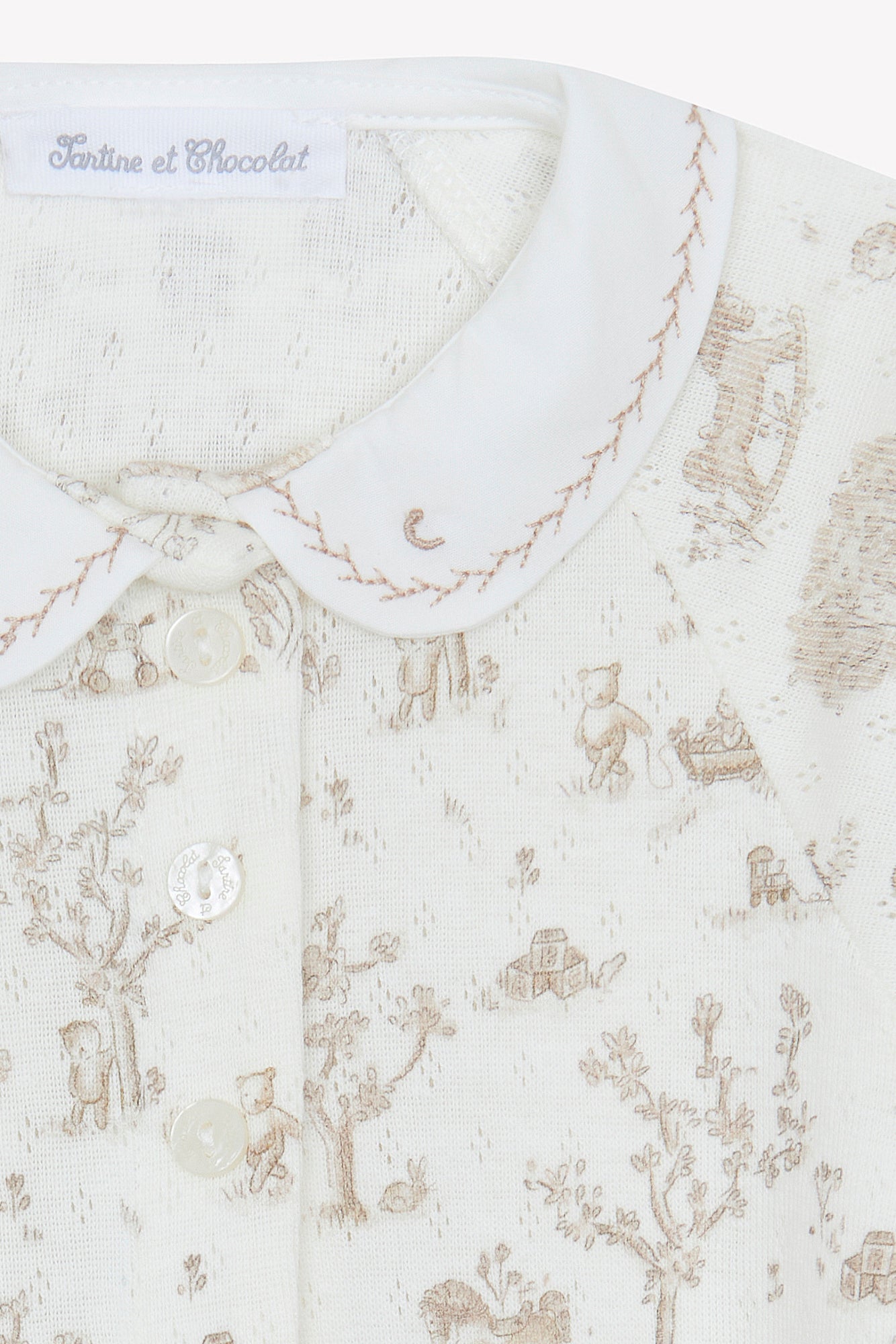 Pajamas
Ecru cotton Print fantasy garden