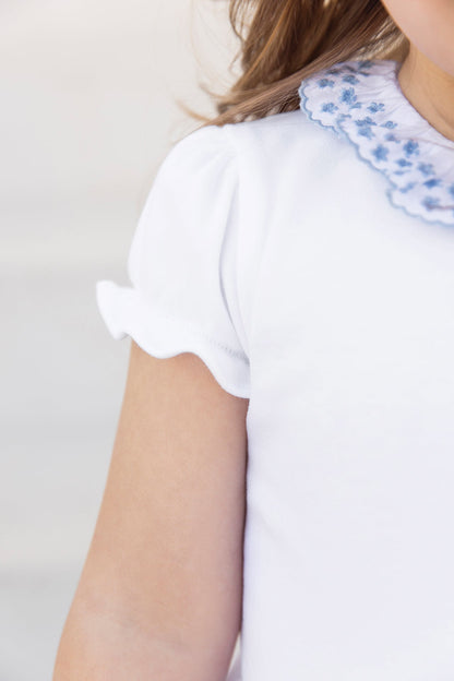 Body
White cotton Collar Embroidered