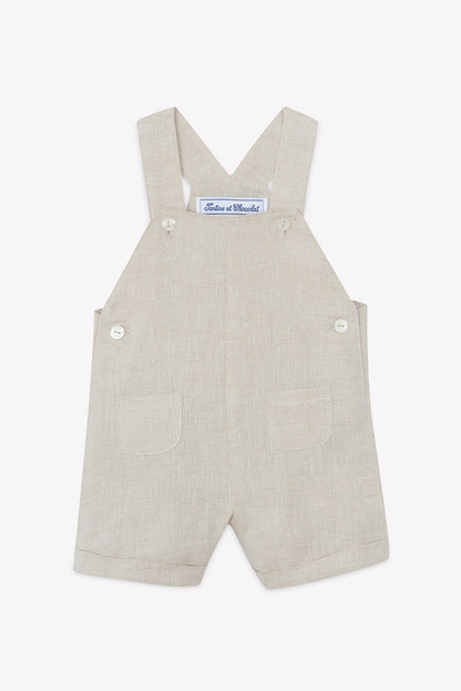 Dungaree short
Sand Linen