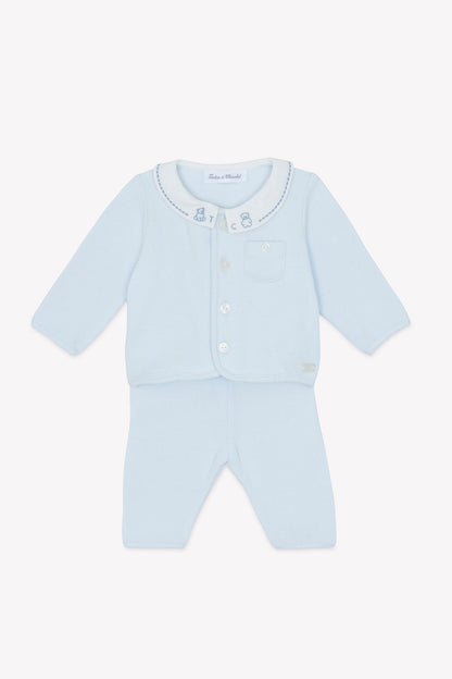 Outfit Long
Sky blue cotton Peter pan collar