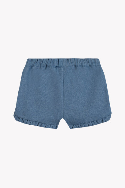 Short
Blue cotton